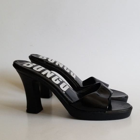 Vintage Bongo Chunky Heel Sandals 5.5 - Picture 1 of 8